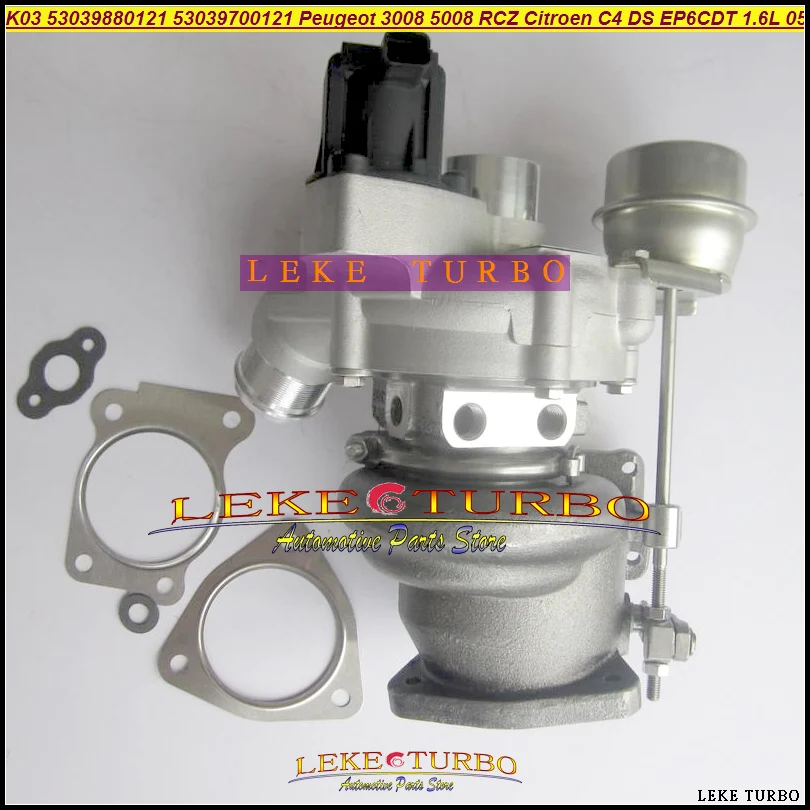 

Турбокомпрессор K03 53039880121 53039700121 0375R9 53039880120 53039700104 0375R9 для Peugeot 207 308 3008 5008 RCZ EP6DT EP6CDT 1.6L