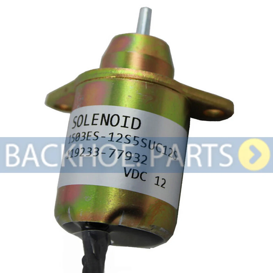 Stop Solenoid 119233-77932 for Excavator R55-5 R60-5 Yanmar Engine 3TNV88