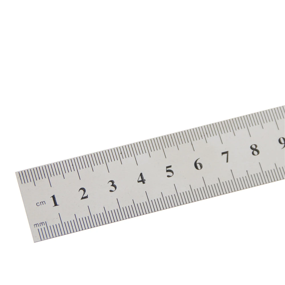 1 Pc Stainless Steel Metal Ruler Metric Rule Precision Double Sided Measuring Tool 30cm Wholesale