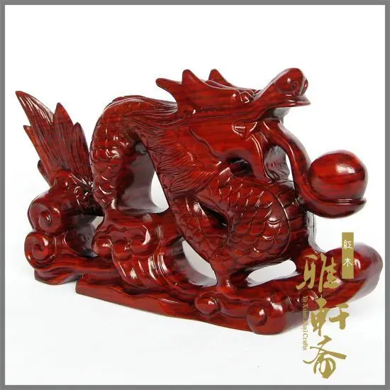 Dongyang wood carving crafts mahogany 12 twelve zodiac dragon dragon thomsonae Zhao Feng shui ornaments peace zone