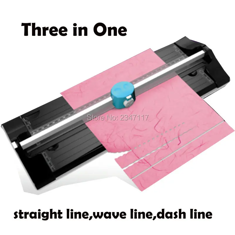 Free Ship3 IN 1 Multifunctional Roller Machine Paper Cutter Cut Paper Cutting Knives Straight Line Indentation TM-10 Dotted Lace