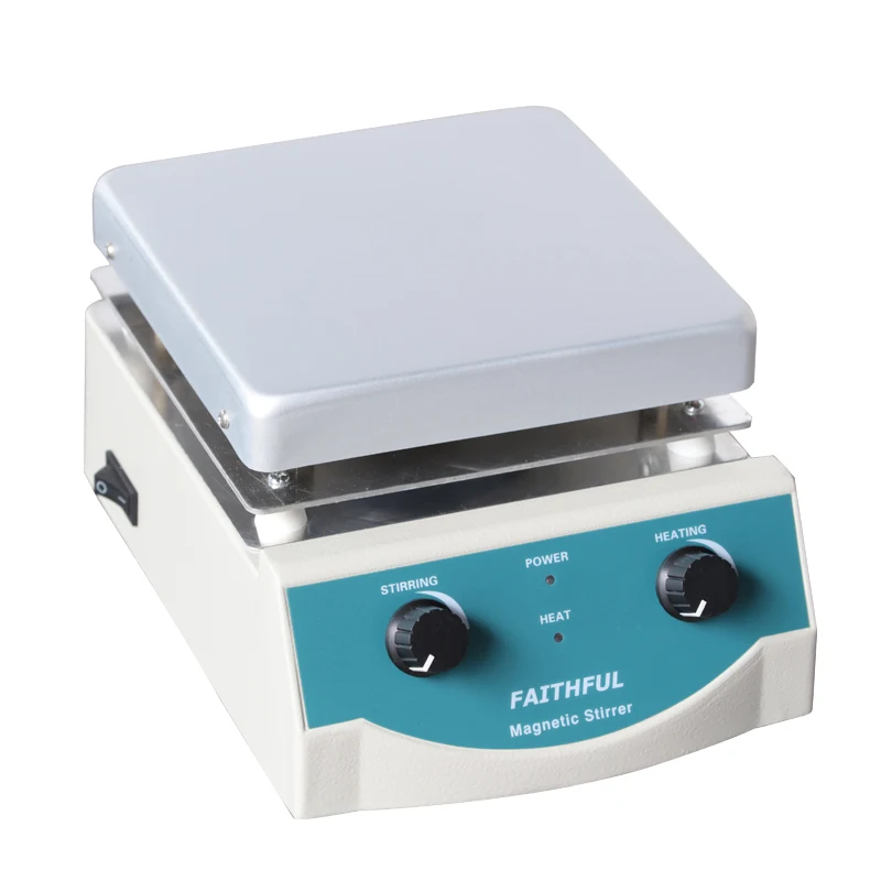 SH-3 Laboratory Magnetic Stirrer with Heating Stir Plate Magnetic Mixer Hotplate, Aluminium Panel, 0~1600RPM, 5000ml Volume