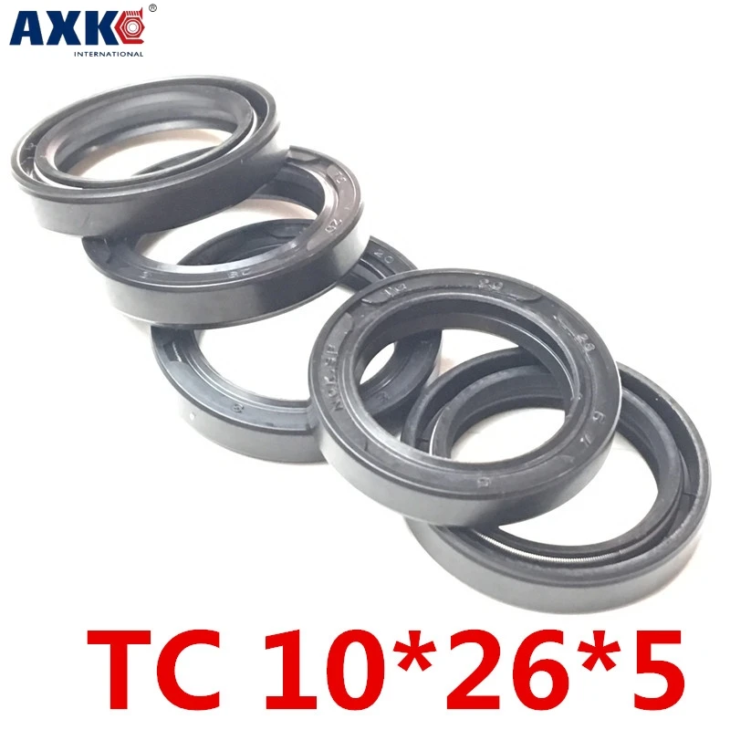 

10pcs AXK 10x26x5 TC10x26x5 NBR Skeleton Oil Seal 10x26x5 Seals AXK high-quality Seals 10*26*5 Radial shaft seals