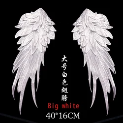 1pair patches Large fabric wings attached Angel Wings Patches for clothing One pair armbands applique(need to sewing) A295