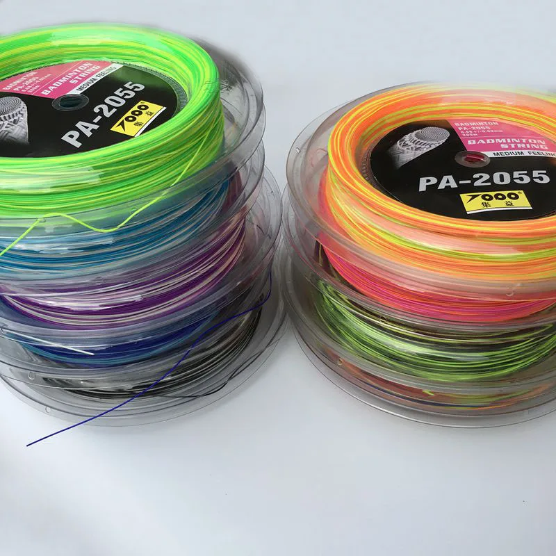 

Free shipping 1reel/lot Rainbow badminton string Reel 200M