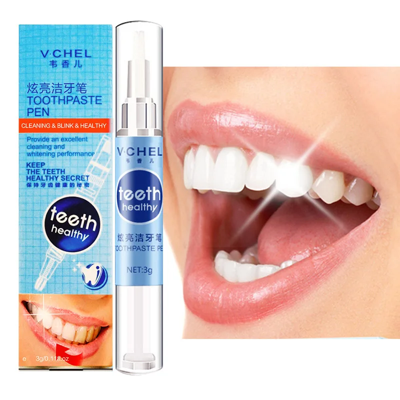 1PCS White Teeth Whitening Pen Remove Stains Oral Care Tooth Deep Cleaning Whitener Gel Oral Nursing Tool