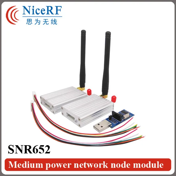 

Free Shipping 2pcs/Lot SNR652 500mW RS485 Interface 868MHz Wireless Data Transceiver