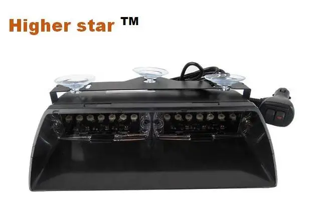 Bright 16*3W LED car front windshield warning lights,dash emergency light,visor strobe light