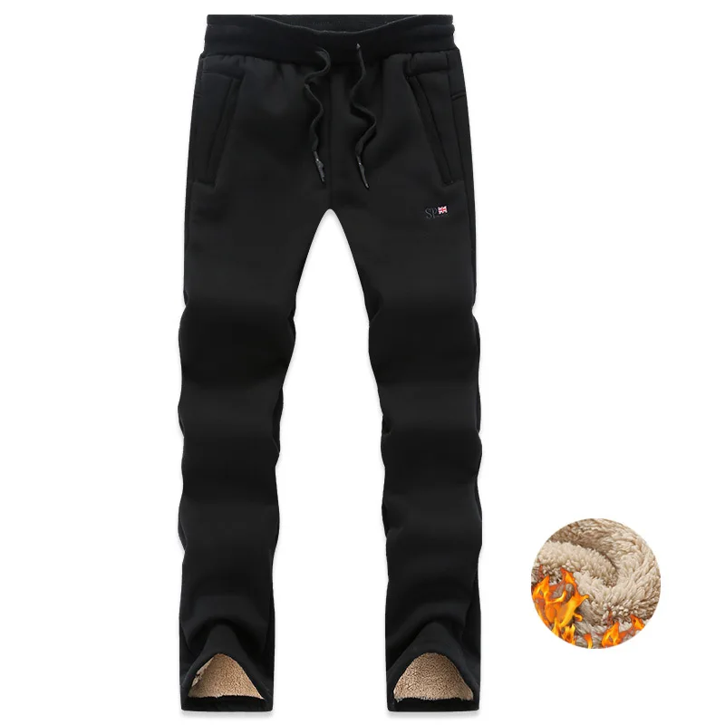 Plus size L-8XL Winter pants sweatpants men joggers thicken lambskin velvet mens trousers warm casual cotton straight pants