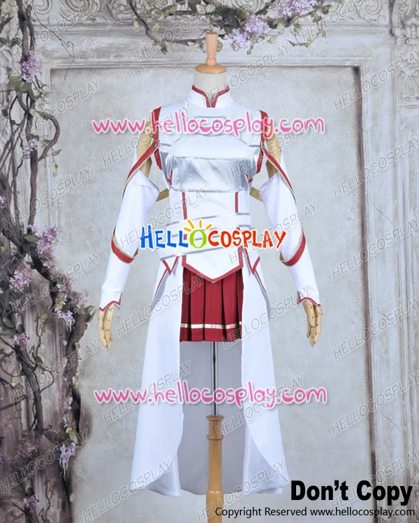 

Sword Art Online Cosplay Asuna Yuuki Combat Uniform Costume H008