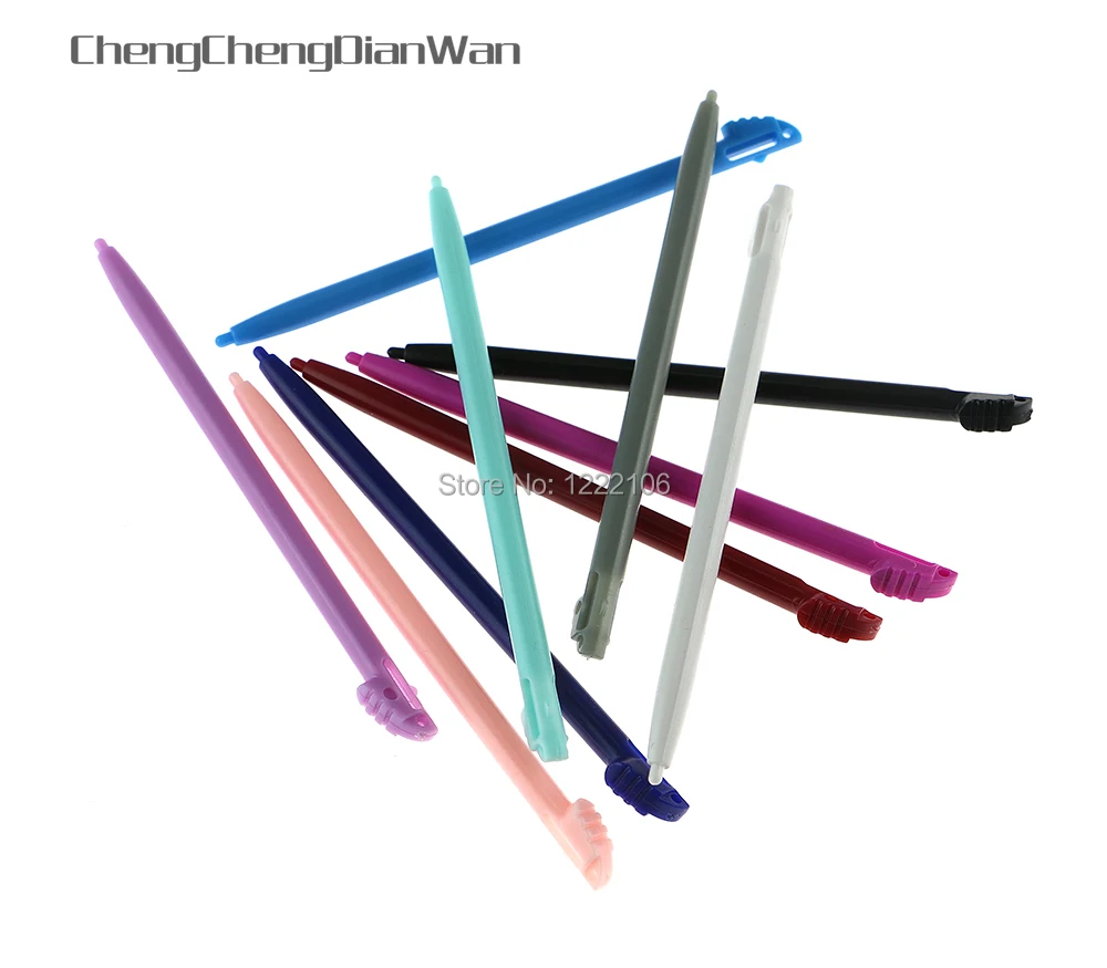 Penna stilo Touch Screen in plastica 12 colori all'ingrosso di alta qualità 20 pezzi per 3DS XL