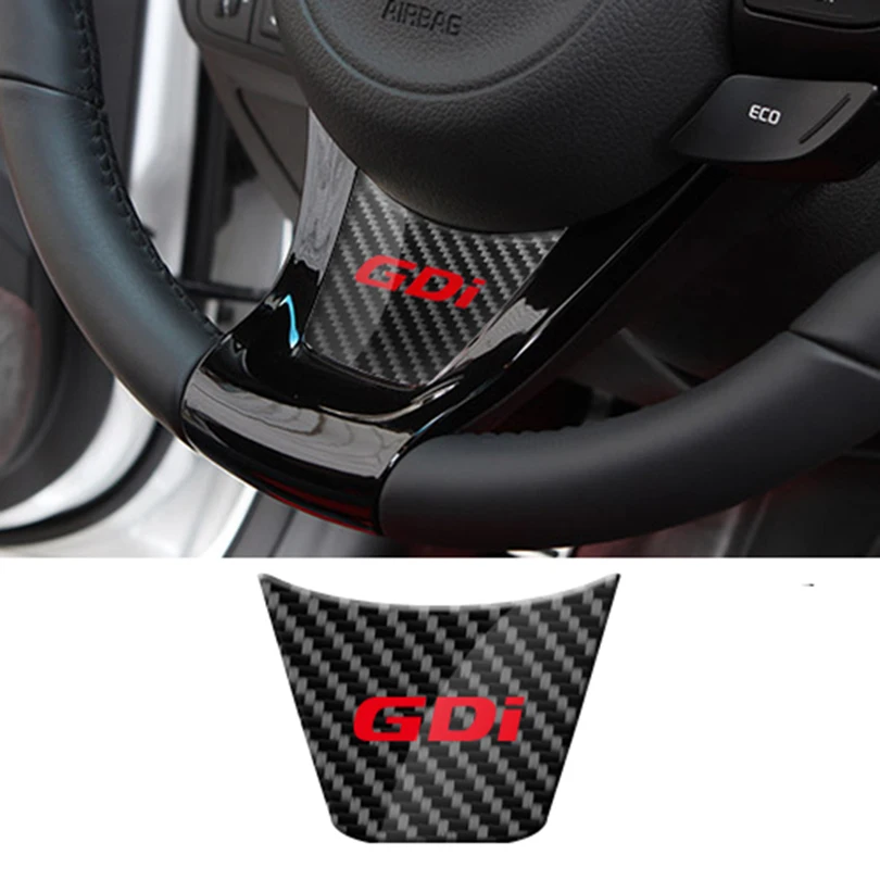 Carbon Fiber Style Red GDI Steering Wheel Cover Trim for Kia K5 Optima 2014 2015