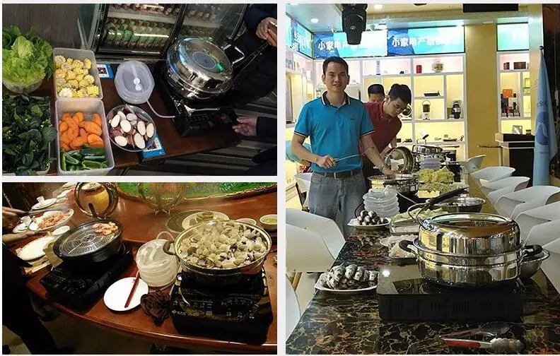 Sức Khỏe Hấp Nồi Lẩu Hấp Máy Hải Sản Hấp Nồi LX-DZH-200A1