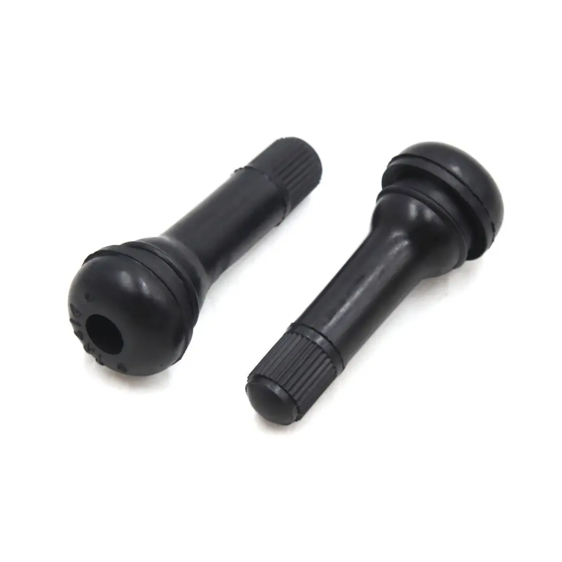 Uxcell 2Pcs Universal Copper Wheel Rim Tubeless Vacuum Tire Valve Stem with Dust Cap for Motorcycle Scooter Car Auto