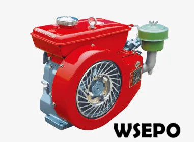 Factory Direct Supply! WSE-175F 5hp Horizontal Single Cylinder Air Cooled 4-stroke Small Diesel Engine for Boat/Generator/Pump