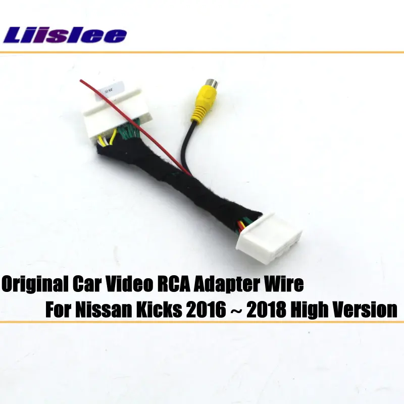 Per Nissan Kicks P15/D15 2018-2023 adattatore per fotocamera posteriore per auto parcheggio RCA HD CCD CAM Display OEM Kit di aggiornamento dell'immagine di retromarcia