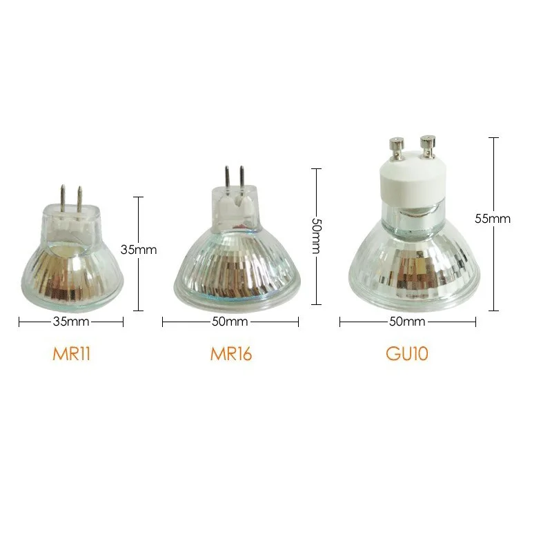 GU10 LED Spotlight AC220V 5W Bulb Lamp SMD2835 Mr16 Mr11 Spot Light Heat-resistant Glass Body Ampoule Bombitas