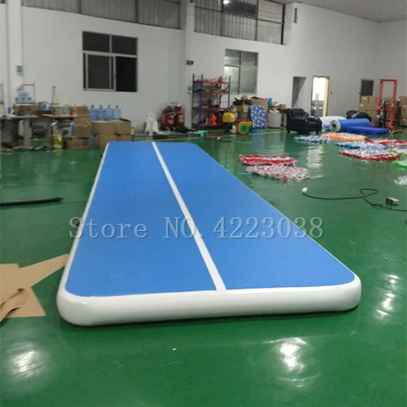 จัดส่งฟรี Inflatable Air Track Tumble Track 10*2*0.3 m กีฬาแบบพกพา Trampoline Air Track Taekwondo ยิมนาสติก