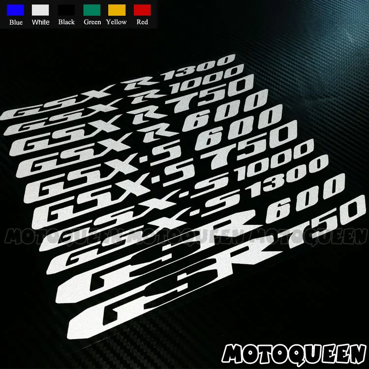 Reflective Motorcycle Wheels Fairing Helmet Side Tank Pad Label Stickers Decals For SUZUKI GSXS GSX-S 600 750 1000 1300