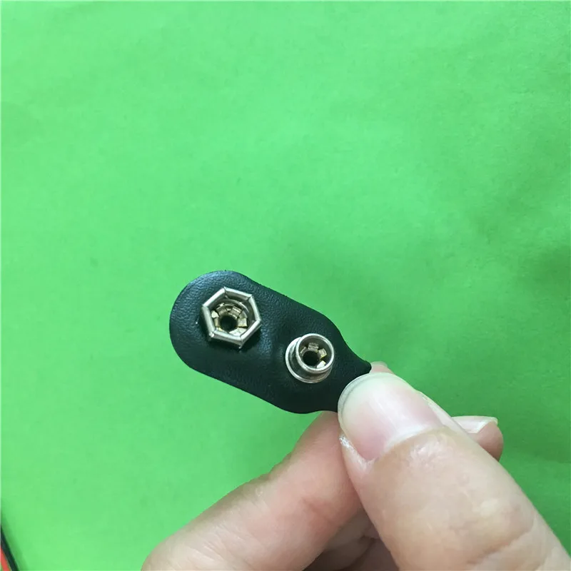 5PC ST076Y 9 V Battery Buckle 6F22 Battery Holder Type T and I Cable Connector Line length 15CM DIY Tool Parts  Hi-Q  On Sale