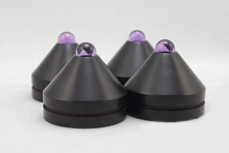 33MM 4PCS ebony blackwood speaker amplifier shock spikes with  audio shock absorber Amp cone speaker pad