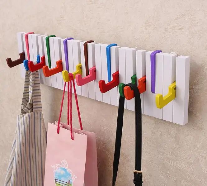 

1PC Cloud Magnetic Key Rushed Top Fashion Wall Shelf Prateleira Porch Coat Rack Piano Keyboard Hook Hanger Hanging Paint JL 271