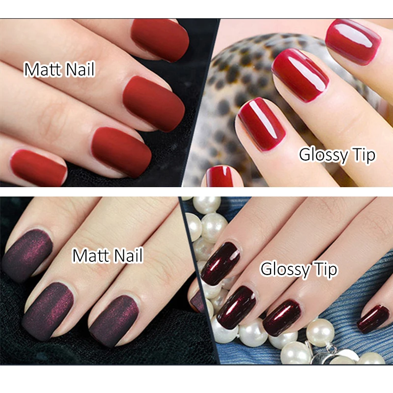 Rosalind 1Pcs Matt Top Coat Gel Nagellak Nail Art Gel Polish 7Ml Matte Top Jas Led Uv soak Off Hot Koop Gel Polish