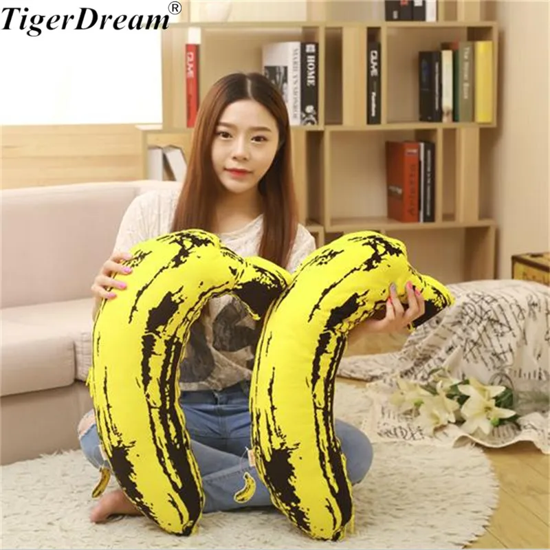 Soft Banana Air Conditioning Quilt Sleeping Pillows PP Cotton Stuffed Cushions Children's Room Decoration Fruit Toys