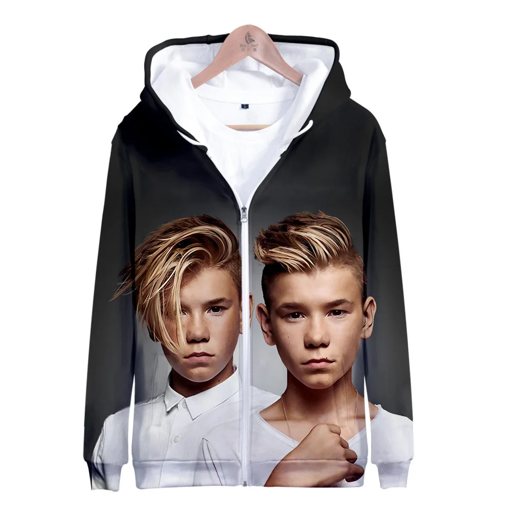 Marcus and Martinus 3D Zipper Hooded Jacket Harajuku Oversized Womens Hoodies and Sweatshirts Sudadera Mujer Instagram Clothing