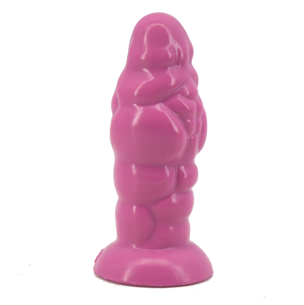 FAAK big butt plug with suction cup silicone anal plug muscle texture anal expansion dilator sex products masturbator sex toys