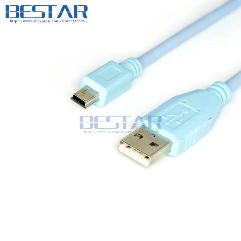 CAB-CONSOLE-USB USB 5 pin To MINI-usb mini 5p 5pin male to male Cable 6ft For CISCO WS-C3750X 2921 2911 2951 Switchboard cables