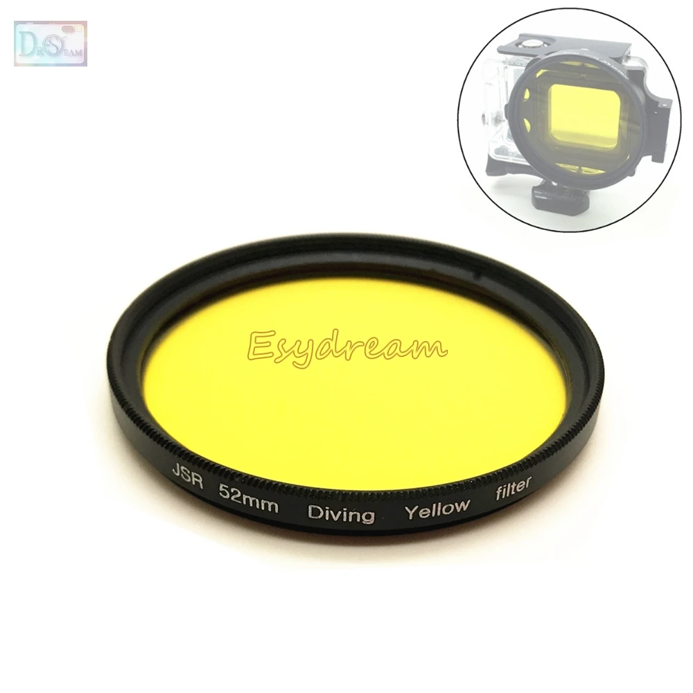 52mm 58mm 67mm Waterproof Yellow Filter for Sea Diving Underwater Camera Gopro Xiaomi Yi Sjcam Color Conversion 52 58 67 mm