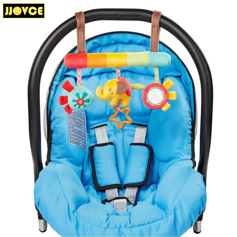 Jjovce baby autositze hängen toys jungen mädchen weichem plüsch elefant baby sensorische entwicklung spielzeug puppen kinderwagen zubehör