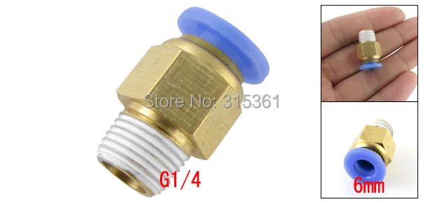 Free Shipping 10PCS Hot Sale Pneumatic Fitting 6mm to 1/4