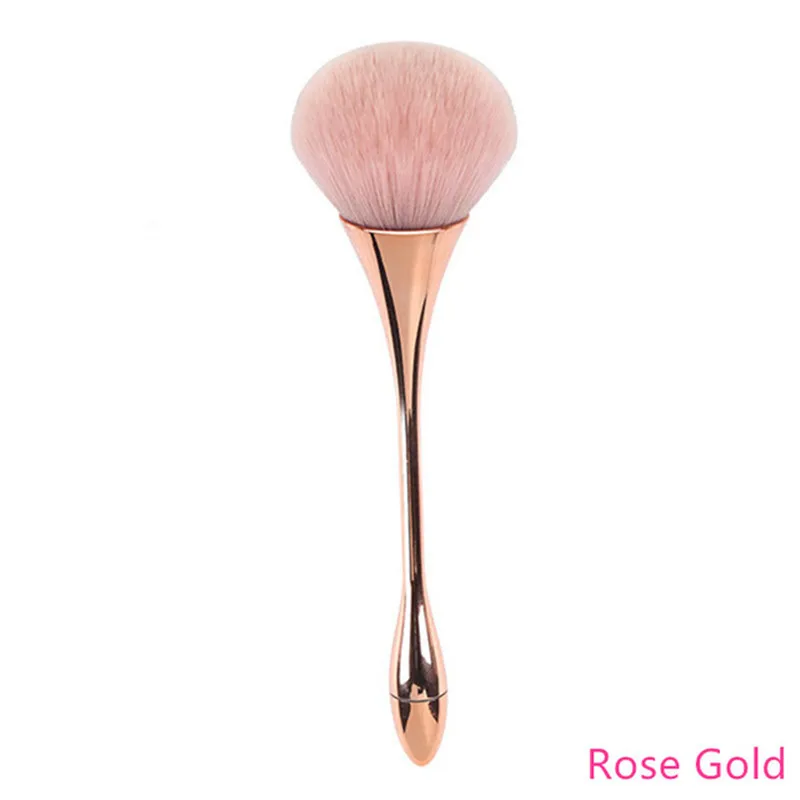 Big Size Soft Powder Brush Makeup Brushes Blush Foundation Round Aluminum Beauty Make Up Brushes Cosmetics Face Makeup Wholesale