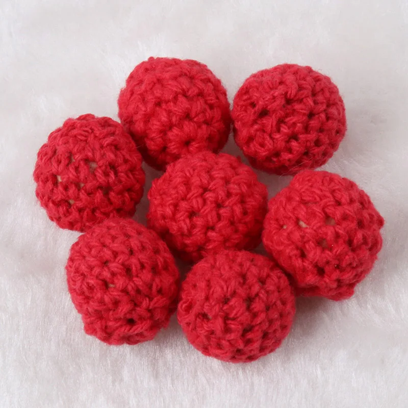 5 PCS Elegant 16mm Crochet Beads Woolen Yarn For Choose Knitted By Cotton Thread DIY Jewellery Making MT2004-16mm