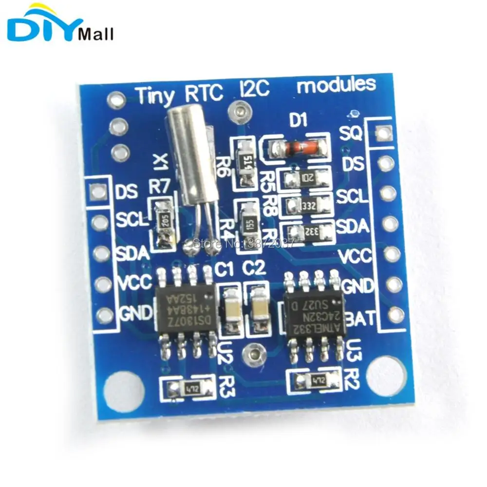 10pcs/lot I2C RTC DS1307 AT24C32 Real Time Clock Module without battery for Arduino AVR ARM PIC SMD