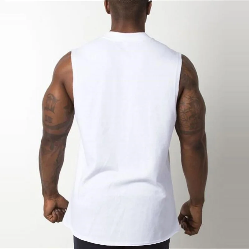 2023 Summer New Gyms Stringer Men Tank top Mans Fashion Casual Bodybuilding Sleeveless Fitness Clothing Muscle Shirt Cotton