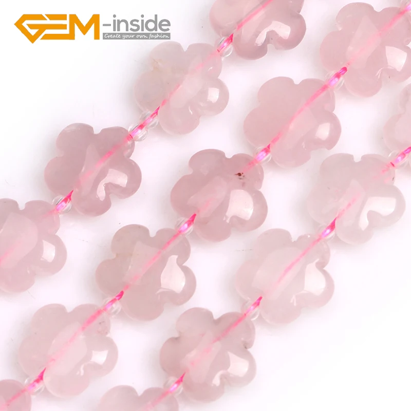 Flower Shape New 15mm Assorted Material Natural Loose Beads For Jewelry Making Beads DIY 15\