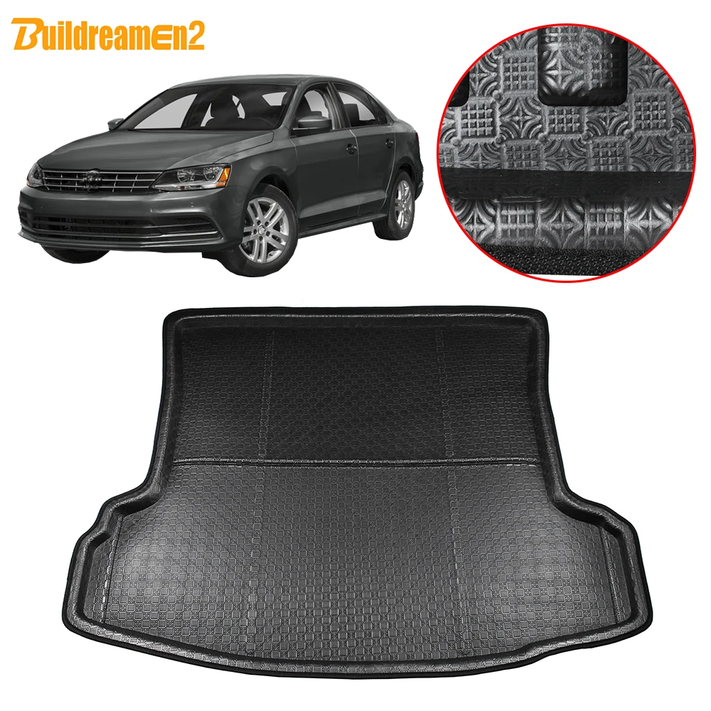 

Buildreamen2 Car Accessories Trunk Mat Cargo Pad Floor Carpet Tray Boot Liner Mud For Volkswagen Jetta 2012-2018