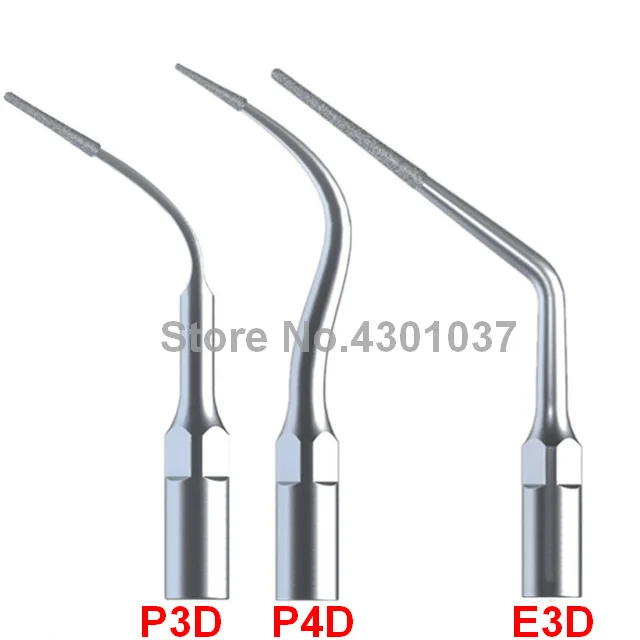 

3pcs/lot Dental Diamond Dental Endo Perio Tip Insert Instrument P3D P4D E3D fit EMS WOODPECKER Ultrasonic Scaler