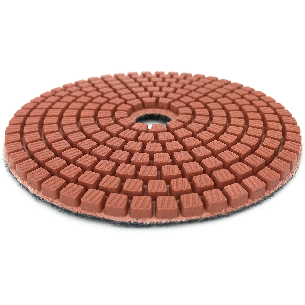 Imagem -03 - Rijilei-almofadas de Polimento de Diamante Flexível Molhado Pedra Mármore Granito Ferramentas Abrasivas Polegada Hc11 10 Pcs por Conjunto