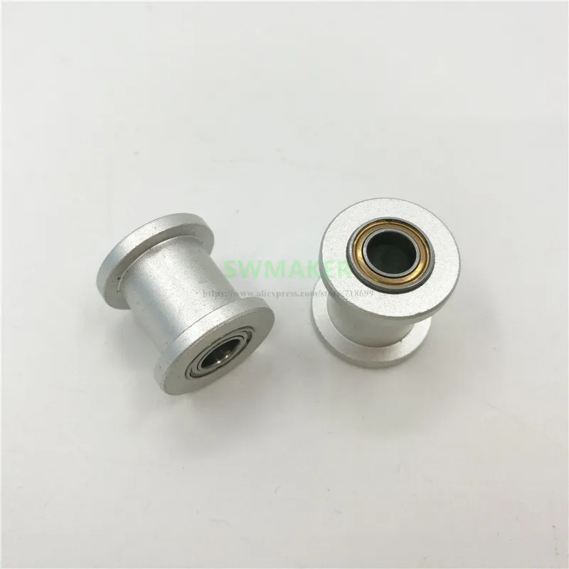 

2pcs Replicator Z18 metal aluminum Idler Pulley RP Z18 Bore 5mm 3D printer parts accessories 10mm width timing belt