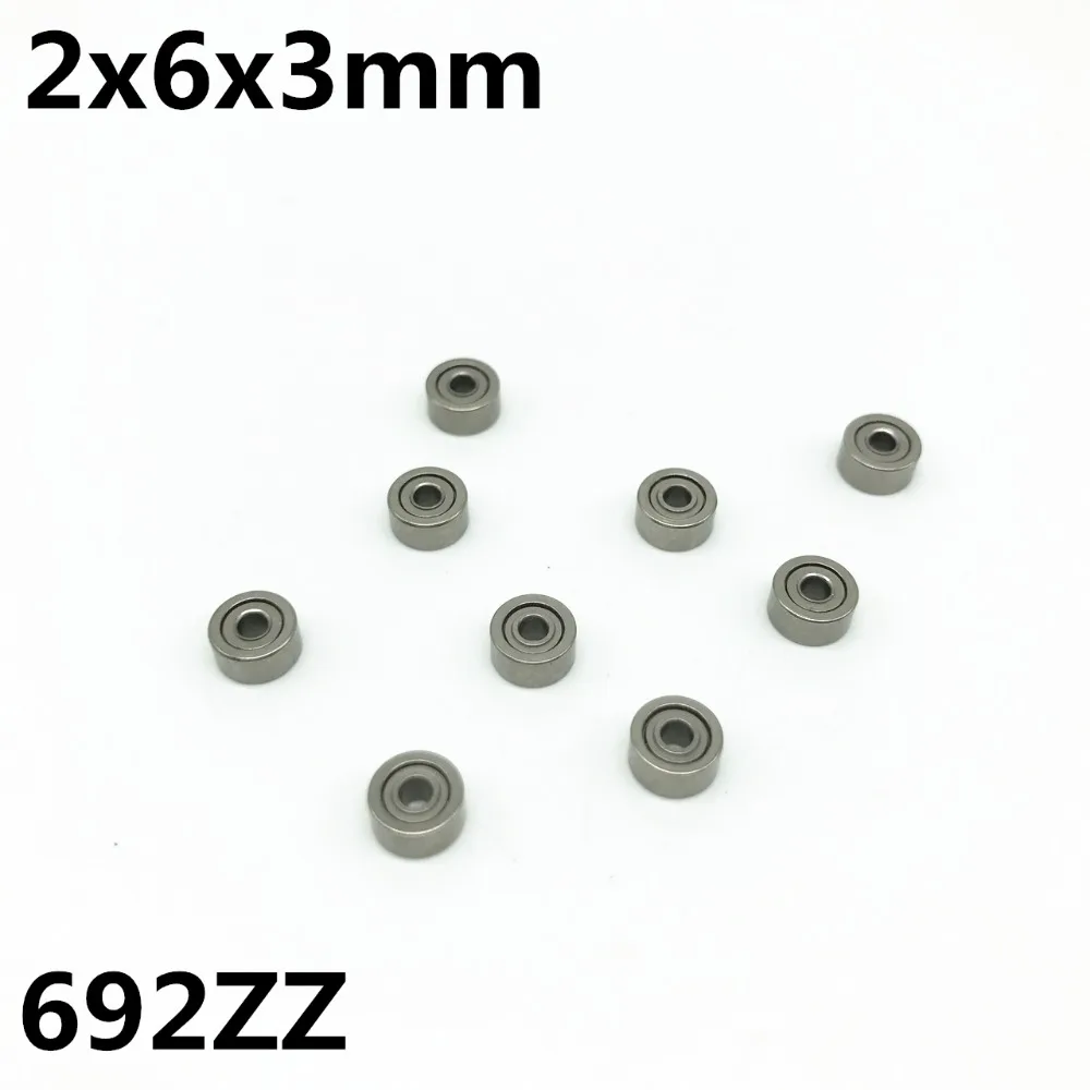 10 stks 692ZZ L-620 2x6x3mm Diepe groef kogellager Miniatuur lager Hoge kwaliteit Geavanceerde Hoge snelheid 692Z