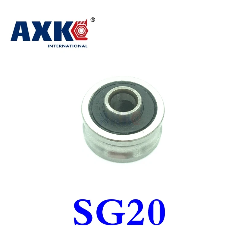 10pcs SG20 U Groove Bearings 6x24x11mm Double Row Sealed Ball Bearings 8mm Linear Guide Rail Compatible SG20RS CNC Router Parts