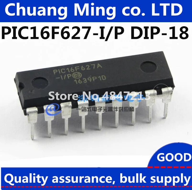 

Free shipping 20pcs/lots PIC16F627A-I/P PIC16F627A DIP-18 IC In stock! PIC16F627