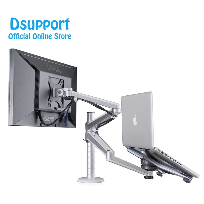 

Table Full Motion OA-7X Multimedia Desktop Dual Arm 25 inch Monior Holder+ Laptop Holder Stand Dual Monitor Mount Arm Stand