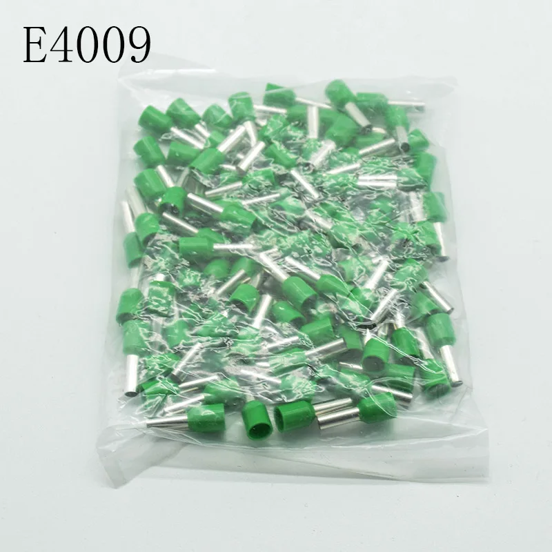 E4009 Tube insulating terminals 4MM2  Cable Wire Connector Insulated Insulating Crimp Terminal Connector 100PCS/Pack