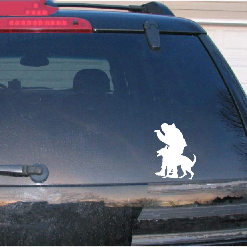 Police search and rescue dogs, animal shaped car windows, bumpers, motorcycle accessories, decorative vinyl car stickers