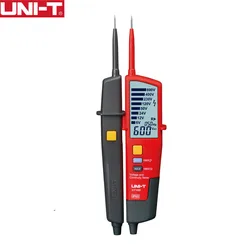 Voltímetro Digital UNI-T UT18D, medidor de voltaje de 690V CA y CC, Detector de metales, pluma de prueba impermeable, pantalla LCD completa, prueba RCD, rango automático